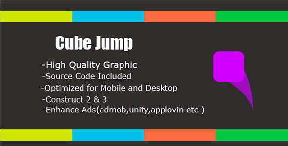 Cube Jump - HTML5 & Mobile Game (Construct 2&3)