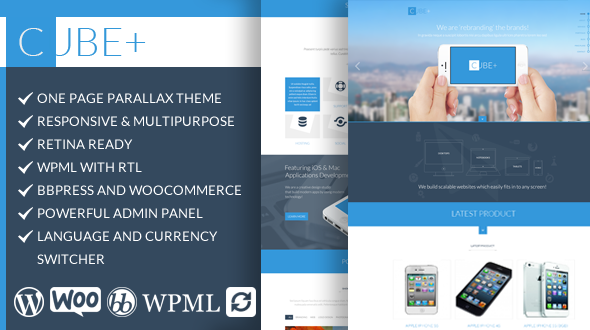 Cube+ | Responsive Multipurpose One Page Theme icon