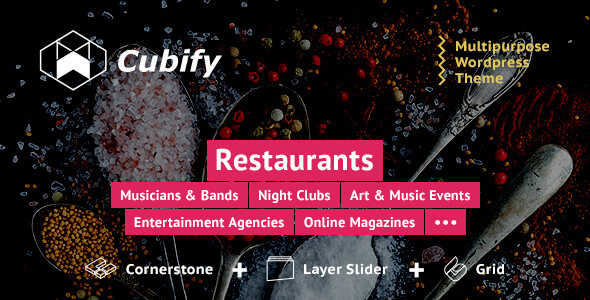 Cubify | Multi-purpose entertainment WordPress theme icon