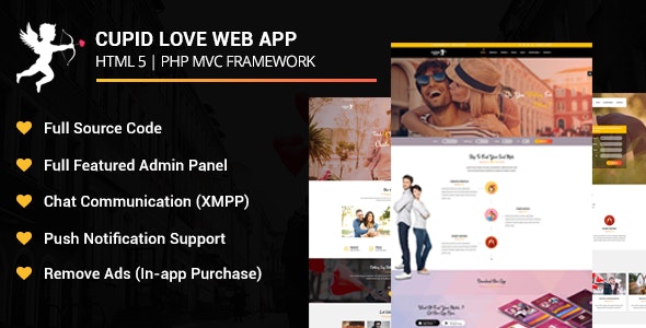 Cupid Love Dating Web Application icon