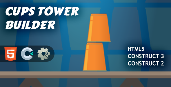 Cups Tower Builder HTML5 Construct 2/3 icon