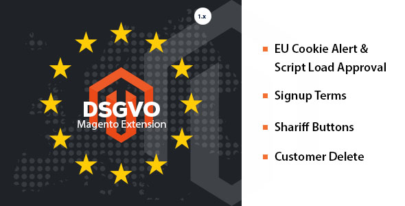 DSGVO / GDPR 4 in 1 Magento 1.9 Extension icon