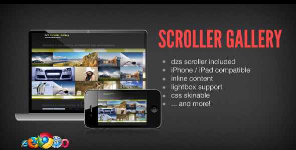 DZS Scroller Gallery - Cool jQuery Media Gallery icon