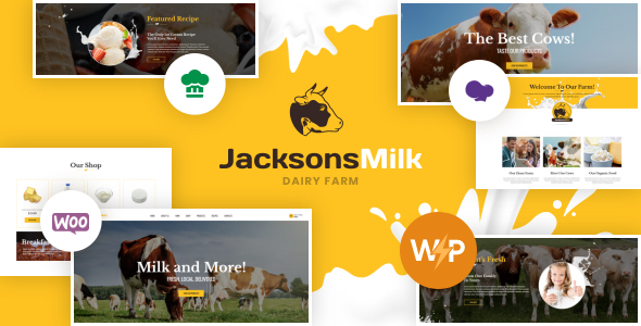 Dairy Farm & Eco Milk Products WordPress Theme icon
