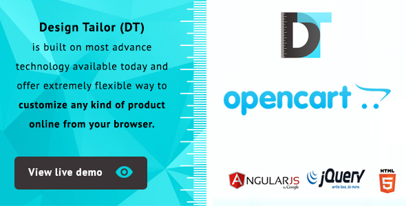 Design Tailor - Custom Product Designer Plugin Opencart