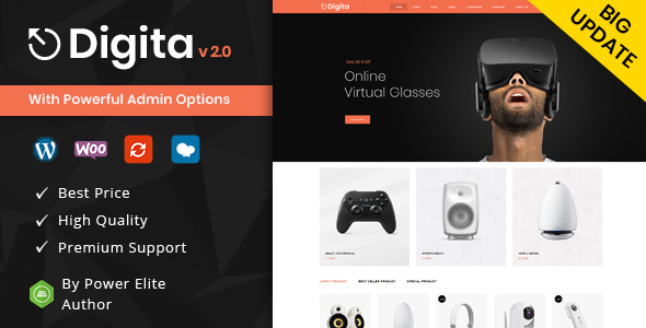 Digita - WooCommerce Parallax Theme icon