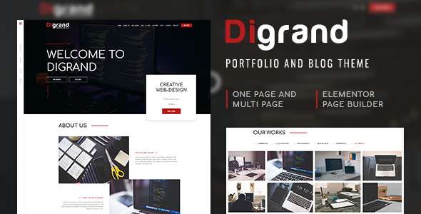 Digrand - Portfolio And Blog Theme icon
