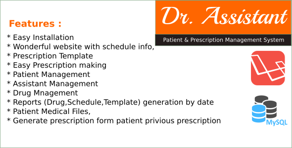 Dr.Assistant - Patient and Prescription Management System in Laravel icon