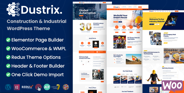 Dustrix - Construction and Industry WordPress Theme icon