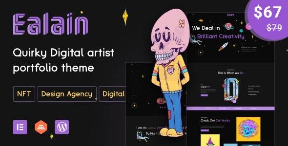 Ealain | Digital Artist Creative Portfolio WordPress Theme + Figma icon
