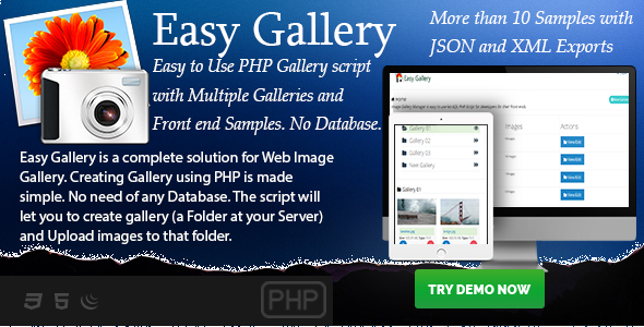 Easy Gallery - PHP based No-Database Gallery Creator icon