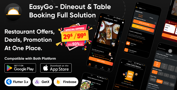 EasyGo - Dineout & Table Booking | Restaurant Offers, Deals, Promotion | Dineout Clone Full Solution icon