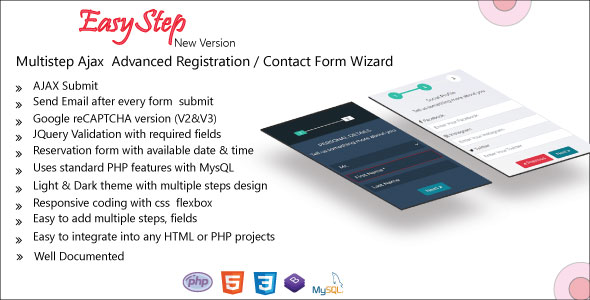 EasyStep - Multistep Ajax Advanced Registration / Contact / Loan Form Wizard icon