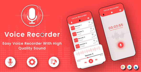 Echo Voice Recorder - Voice Recording - Voice Memos - Easy Voice Recorder - Music Recorder icon