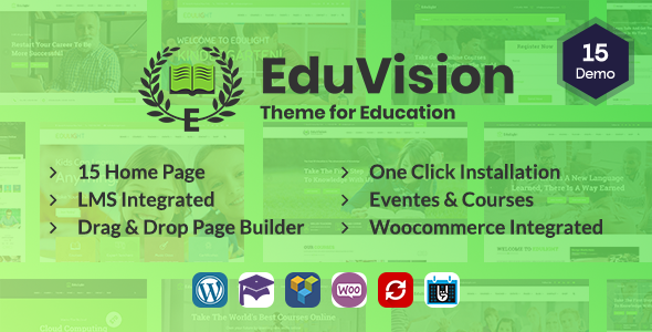 Eduvision - Online Course Multipurpose Education WordPress Theme icon