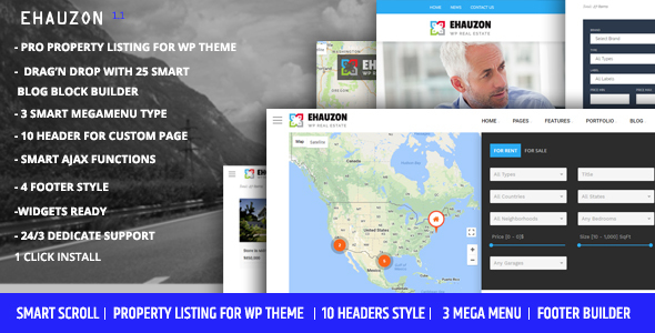 Ehauzon - Property Listing for WordPress Theme icon
