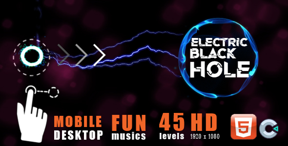 Electric Black Hole - HTML5 & CAPX - 45 levels icon