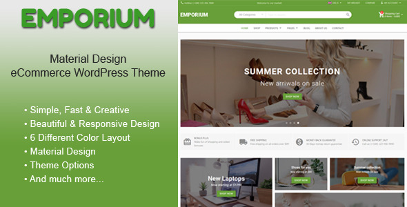 Emporium - Material Design eCommerce WordPress Theme icon