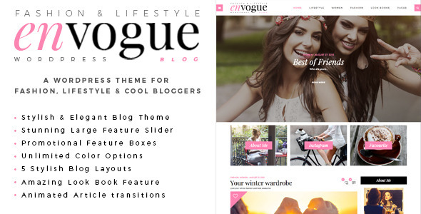 EnVogue | Fashion & Lifestyle WordPress Blog Theme icon