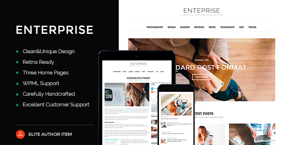 Enterprise - Responsive Magazine, News, Blog Theme icon