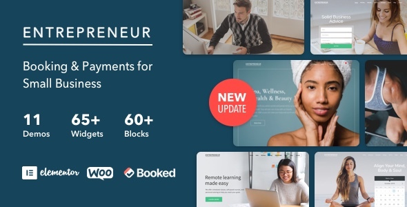 Entrepreneur - Booking for Small Businesses WordPress Theme icon