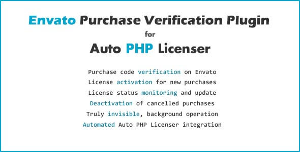 Envato Purchase Verification Plugin for Auto PHP Licenser icon