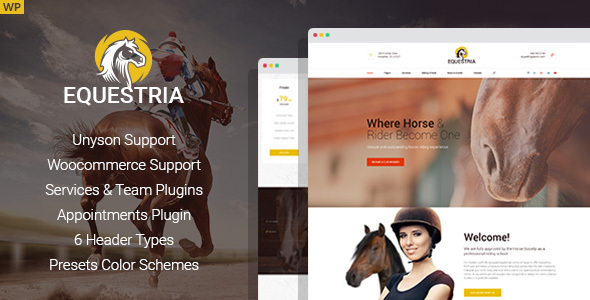 Equestria - Horse Riding Club WordPress Theme icon