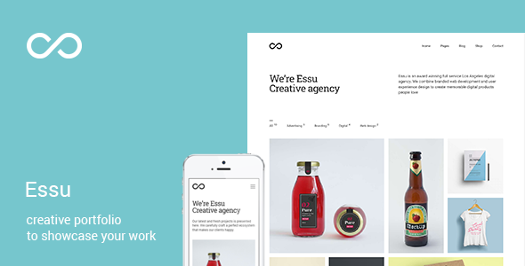 Essu - Minimal Portfolio WordPress Theme icon