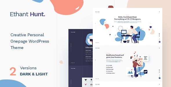 Ethant Hunt - Personal Onepage WordPress Theme icon