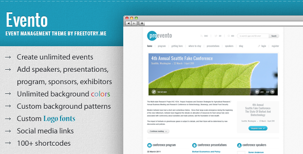 Evento - Event Management WordPress Theme icon