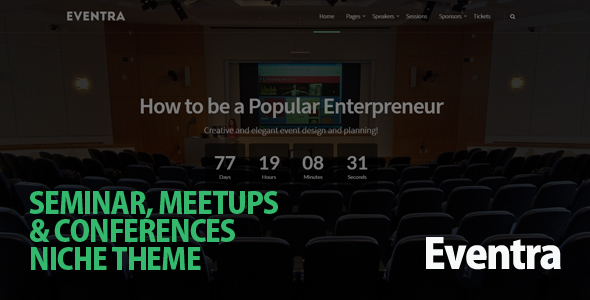 Eventra - Seminar, Meetups & Conferences WordPress Theme icon