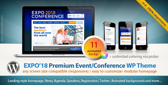 Expo18 Responsive Event Conference WordPress Theme icon