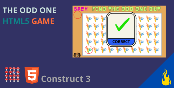 FIND THE ODD ONE - HTML5 Game (Construct 3) icon