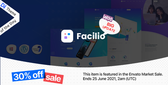 Facilio - MultiPurpose WordPress Theme for Saas Startup icon