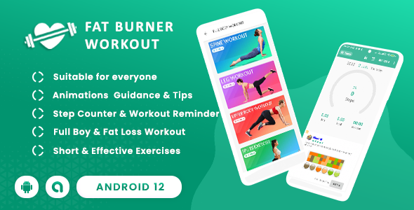 Fat Burning & Full Body Workout - 30 Days Challenge(Android 12 Supported and SDK 32) icon