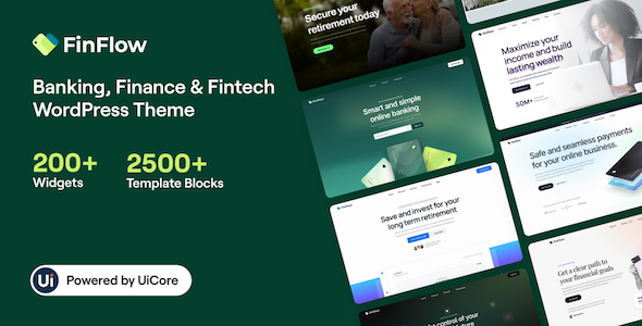 FinFlow - Banking, Finance & Fintech WordPress Theme icon