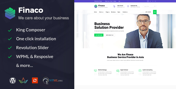 Finaco - Consulting & Business WordPress Theme icon