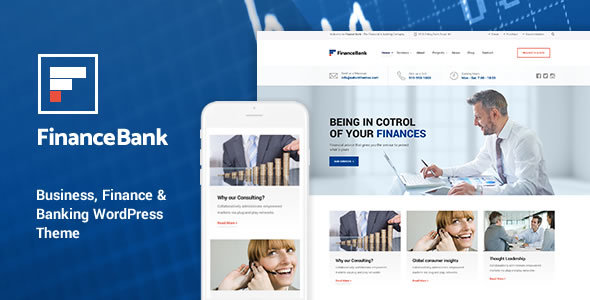 FinanceBank - Business Consulting WordPress Themes icon