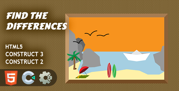 Find The Differences HTML5 Construct 2/3 Game icon