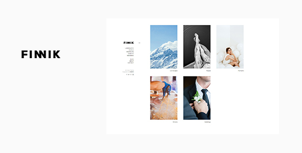 Finnik - Minimal WordPress Theme for Photographers icon