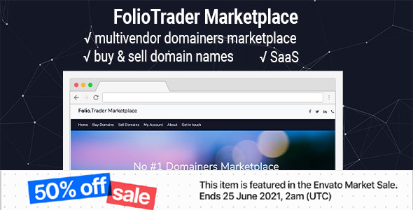 FolioTrader Multivendor - Buy & Sell Domains Marketplace icon