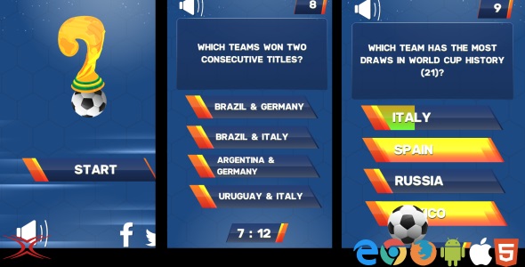 Football World Cup Quiz - HTML5 Game icon
