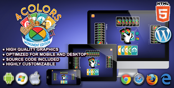 Four Colors Monument Edition - HTML5 Card Game icon