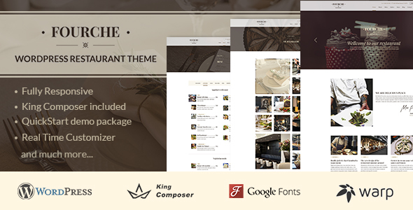 Fourche — Restaurant & Cafe WordPress Theme icon