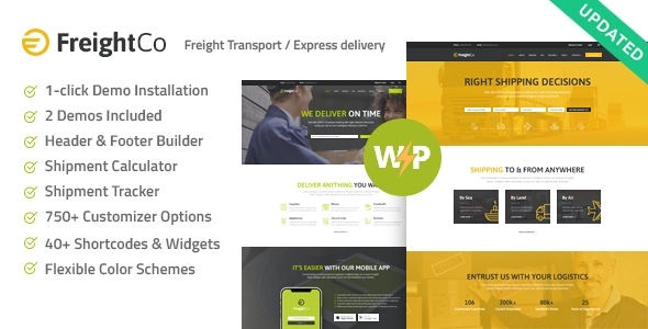FreightCo | Transportation & Warehousing Shipping WordPress Theme icon