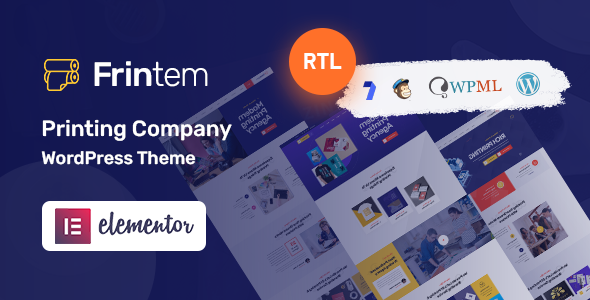 Frintem - Printing Company WordPress Theme + RTL icon