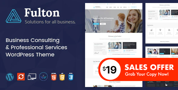 Fulton - Consulting Business and Multi-Purpose WordPress Theme icon