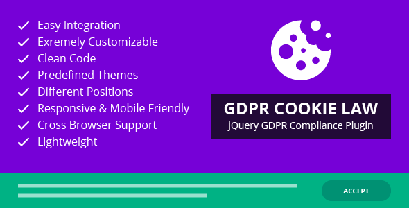 GDPR Cookie Law – jQuery GDPR Compliance Plugin icon
