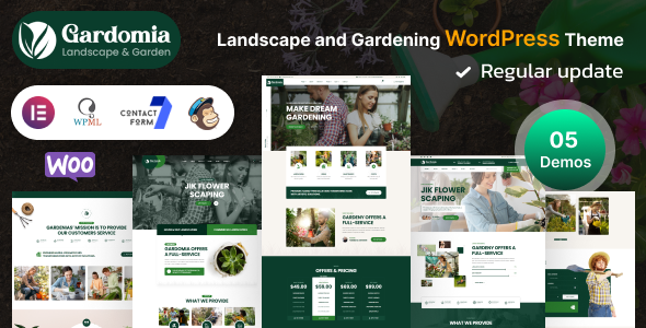 Gardomia - Landscape and Gardening WordPress Theme + RTL icon