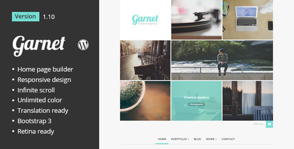 Garnet Creative Portfolio WordPress Theme icon